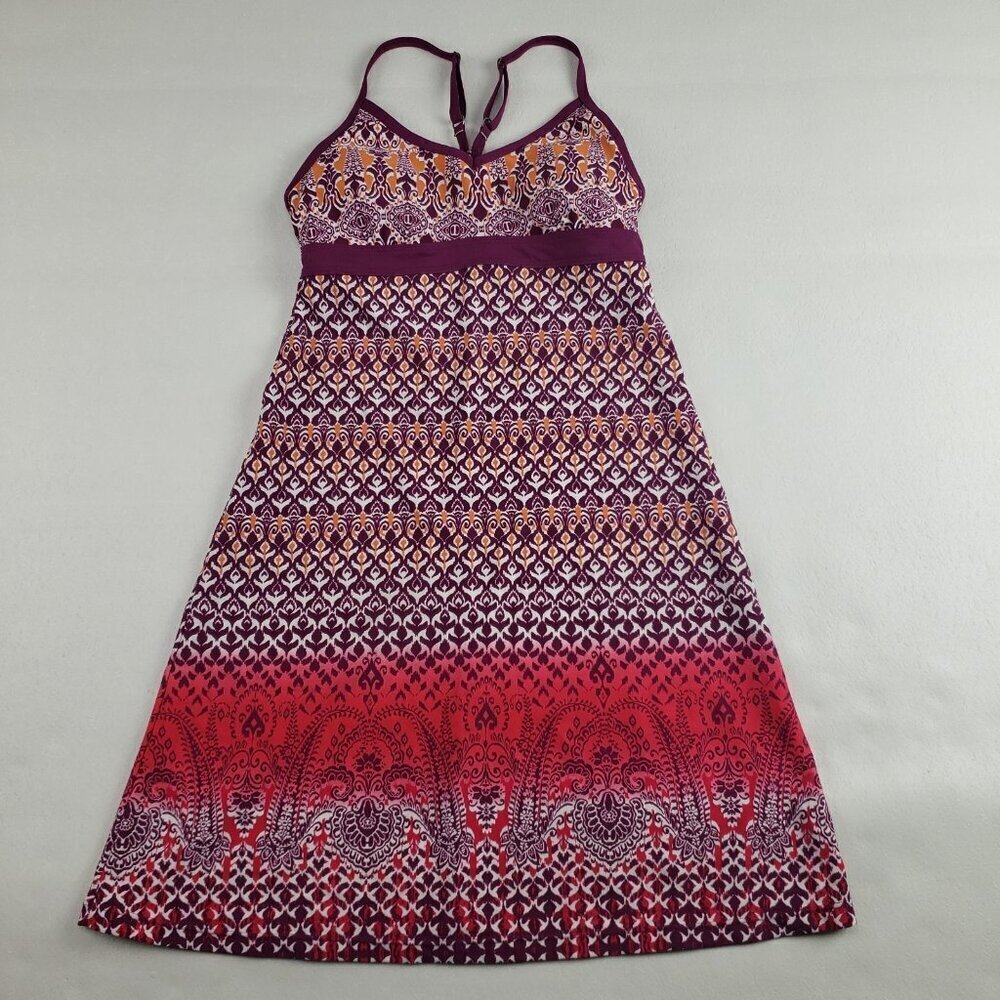 Athleta Shorebreak Swim Dress Women XS Purple Sleeveless Adjustable Padded Nylon